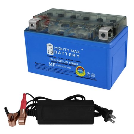 YTZ10S GEL Replacement Battery for Suzuki GSX-S1000, A, F, FA 2018 With 12V 2Amp Charger -  MIGHTY MAX BATTERY, MAX3949893